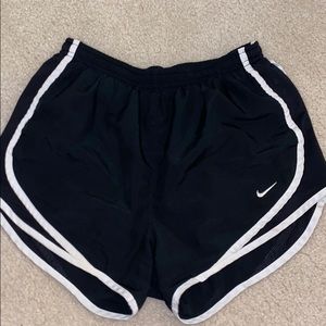 Black nike running shorts